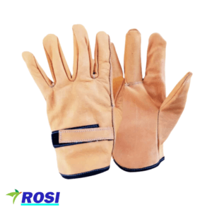 Guante de cuero pulido Velcro